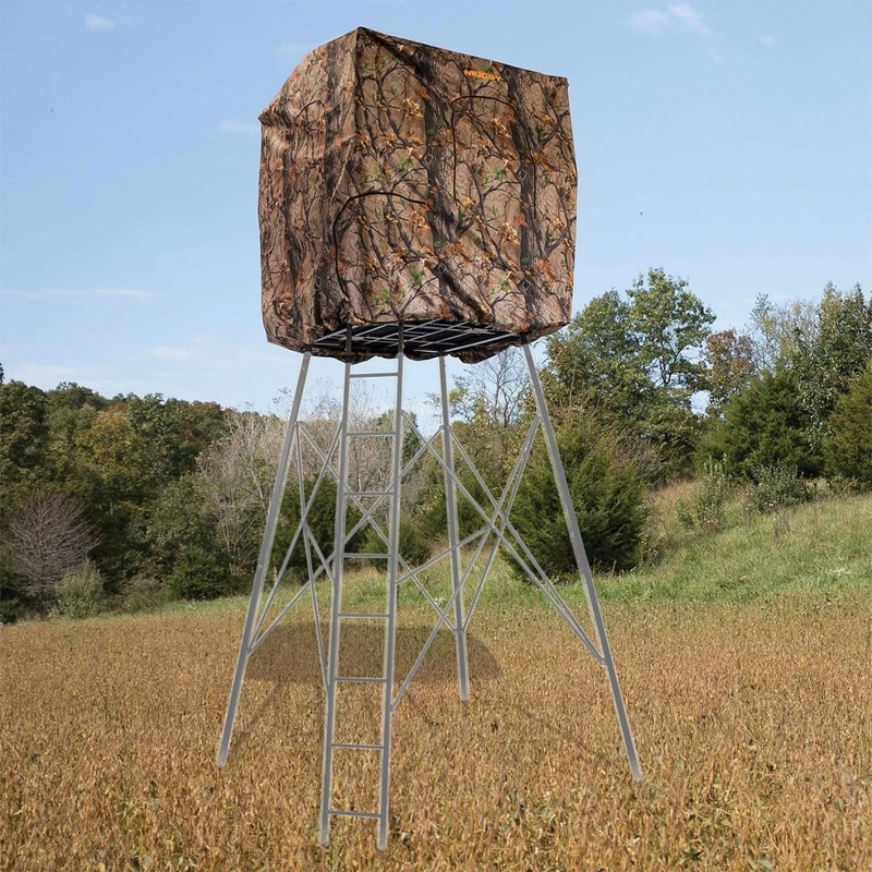 Muddy Steel Tall Quad Pod Hunting Blind Cover Camouflage Durable And Concealed For Outdoor Hunting 5