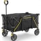 Gorilla Carts Collapsible Outdoor Utility Wagon Oversized Bed Black 0