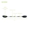 Lightweight Aluminum Double Oar Inflatable Kayak Paddle Black 5