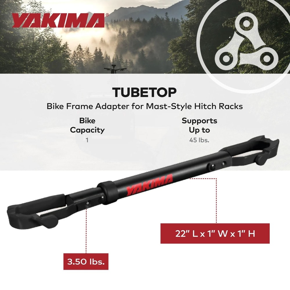 TubeTop Hitch Mounted Bike Rack With Seat Post Mounting Perfect For Easy Bike Transport 3