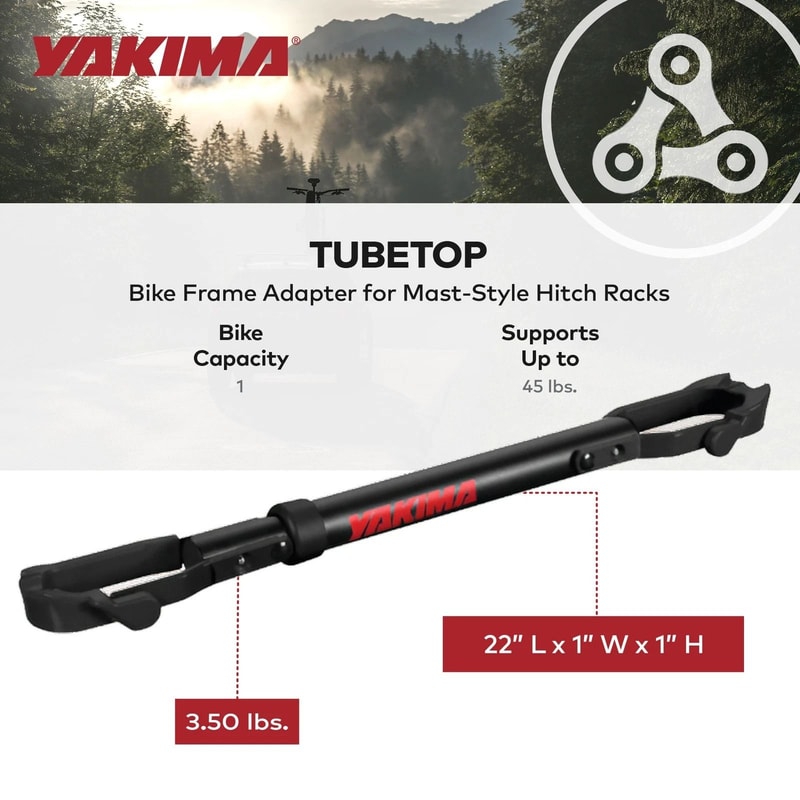 TubeTop Hitch Mounted Bike Rack With Seat Post Mounting Perfect For Easy Bike Transport 3