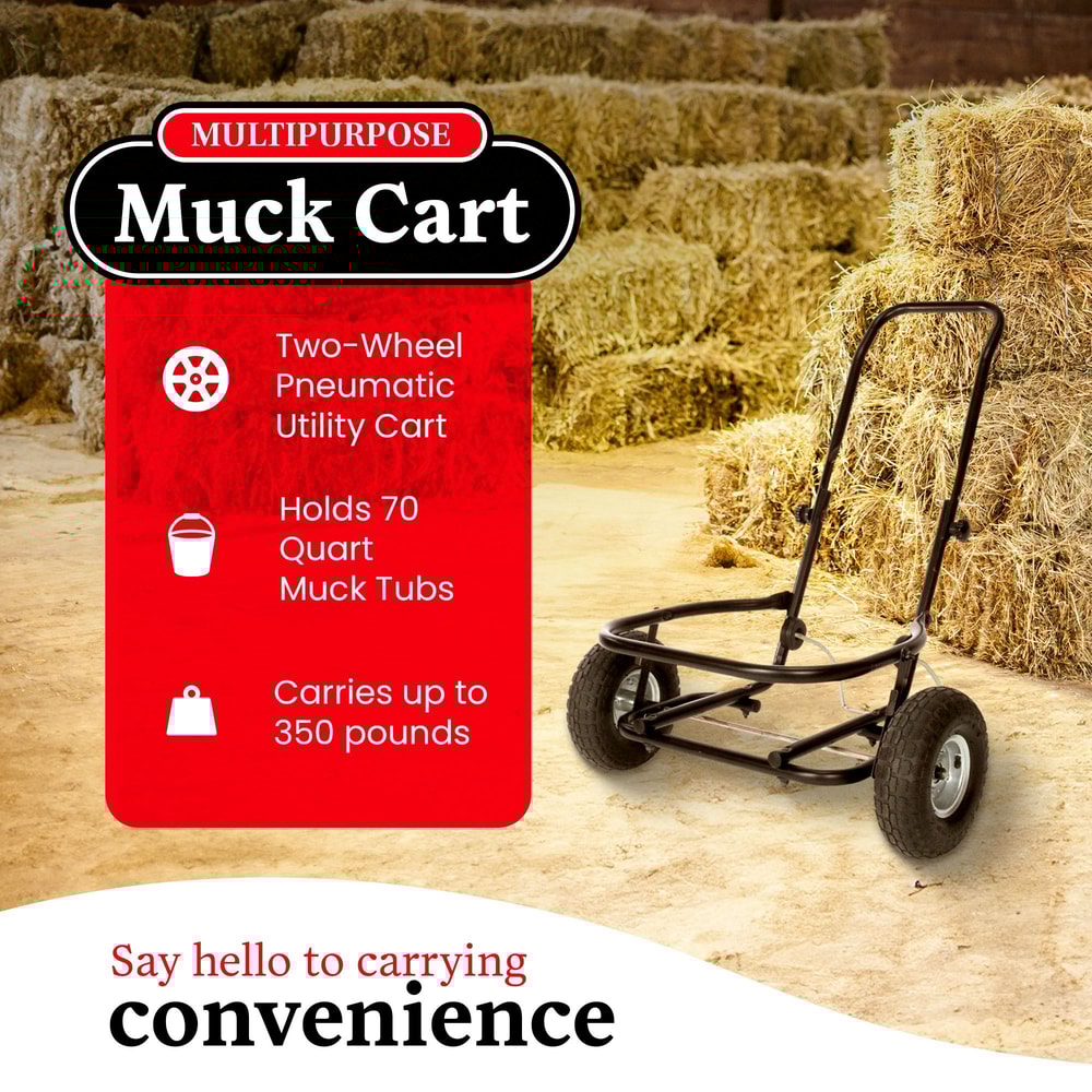 Miller Manufacturing Heavy Duty Multipurpose Muck Cart For Quart Tubs Ideal For Lawn Garden Use 5