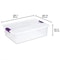 Sterilite Quart Clear Under Bed Storage Container Tote Latch Lid Stackable Durable Organize Your Ho 6