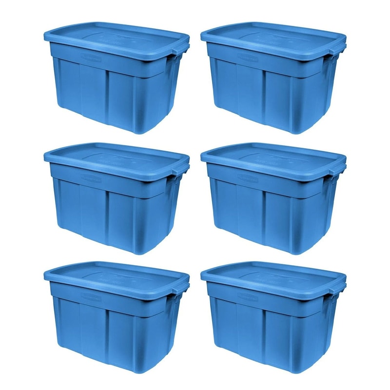 Rubbermaid Storage Container Set Stackable Plastic Bins 9
