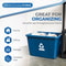 Gracious Living Gallon Plastic Recycling Bin Medium Curbside Home Trash Bin For Easy Waste Manageme 4