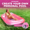 Swimline Classic Edition Inflatable Pool Lounge Suntan Tub Floating Pool Hybrid Lounge Pink 6