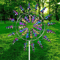 Magical Kinetic Windmill Spinner Garden Sculpture Metal Wind Powered Art For Outdoor Decor 0