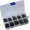 Fishing Hooks Kit With Box Black Silver Sharpened Hooks For Angling 0