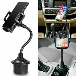 universal car mount adjustable gooseneck cup holder cradle for cell phone easy installation for hands free driving