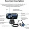 Handsfree Bluetooth FM Transmitter Car Kit Wireless MP3 Player USB Adapter For Easy Connectivity 6