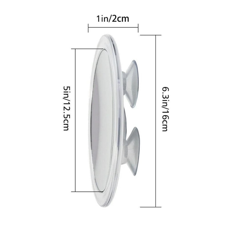 Magnifying Makeup Mirror With Suction Cup Mount Round Large View For Precise Detailing 5