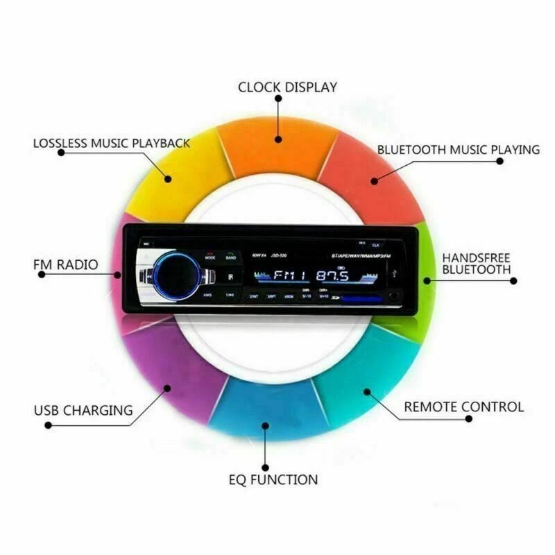 Bluetooth Car Stereo Audio Receiver With FM Input SD USB MP3 InDash Radio Player For Car 4