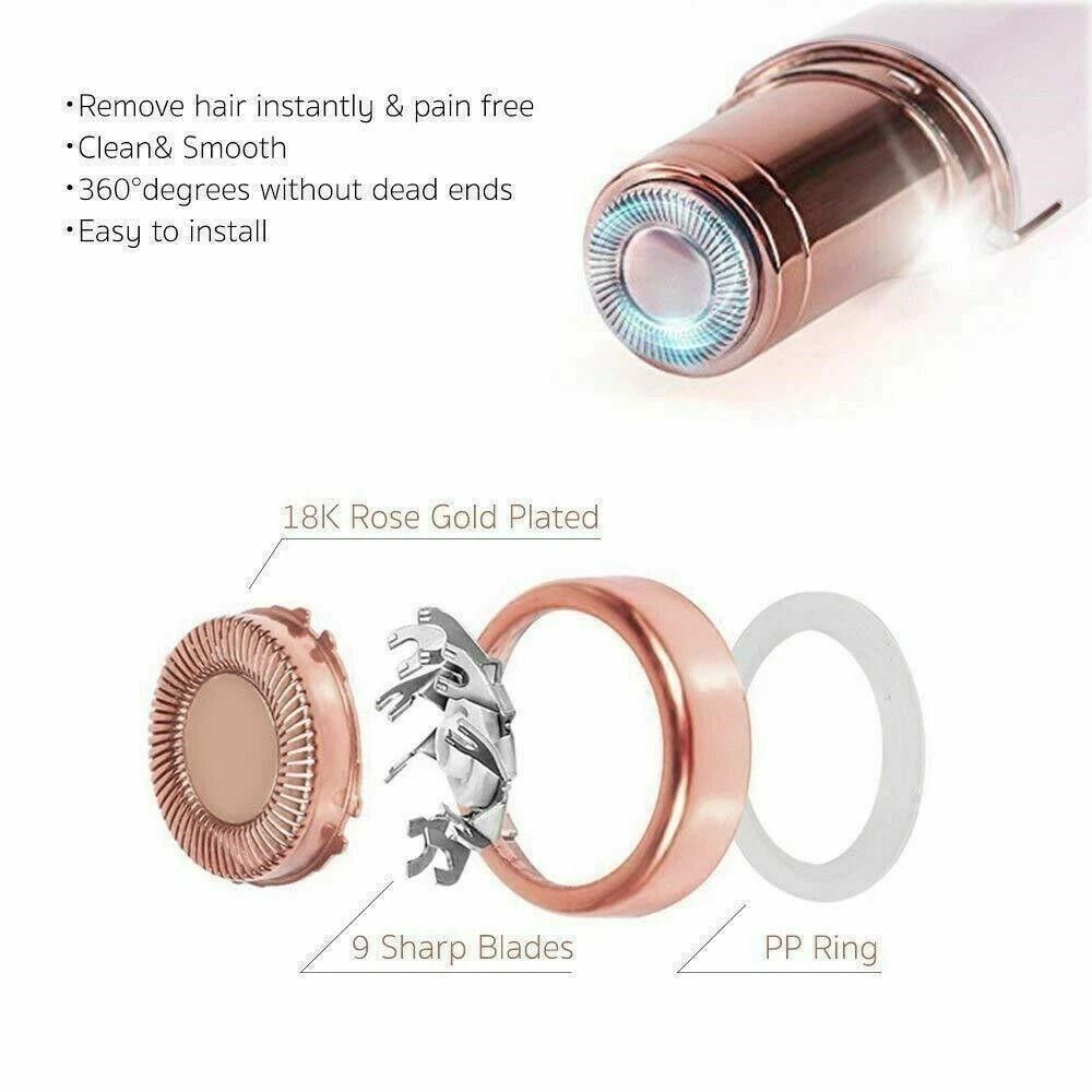 Flawless Hair Remover Replacement Blades Precision Heads For Smooth Skin Care 3