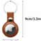 AirTag Leather Case Holder Keychain Sleeve Premium PU Leather Durable Protection Compatible With Ap 3