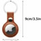 AirTag Leather Case Holder Keychain Sleeve Premium PU Leather Durable Protection Compatible With Ap 3