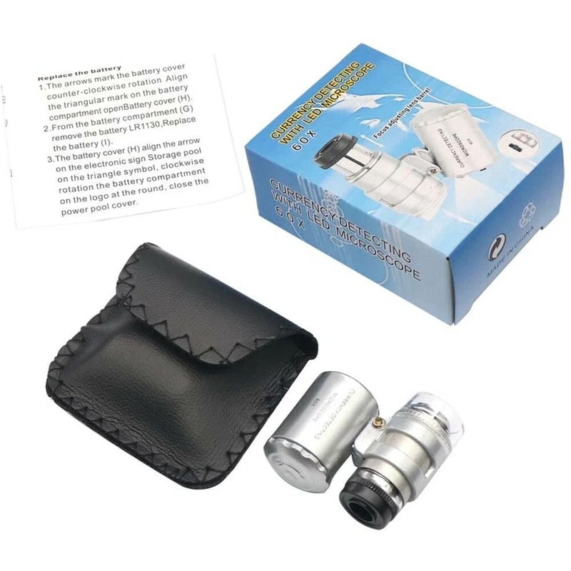Magnifying Loupe With LED Light For Jewelers Watchmakers Portable Jewelry Magnifier 7