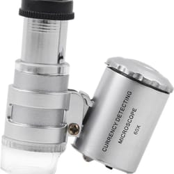 magnifying loupe with led light for jewelers & watchmakers portable jewelry magnifier