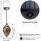 Solar Powered LED Hanging Lantern Light Metal Garden Yard Decor Lamp Rechargeable And Energy Effici 5