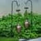 Solar Powered LED Hanging Lantern Light Metal Garden Yard Decor Lamp Rechargeable And Energy Effici 1