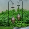 Solar Powered LED Hanging Lantern Light Metal Garden Yard Decor Lamp Rechargeable And Energy Effici 1