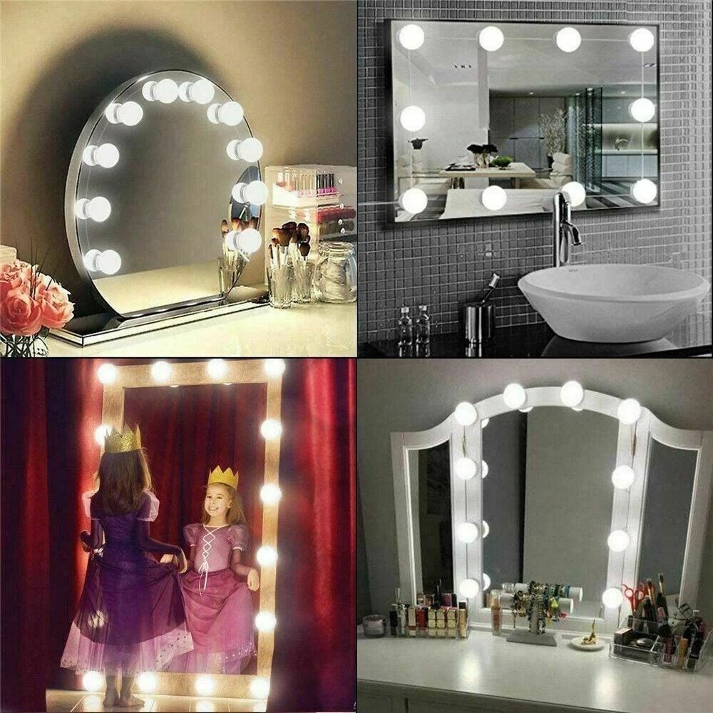 Hollywood Style Makeup Mirror Light Kit Dimmable LED Bulbs For Vanity Perfect For Beauty And Groomi 0