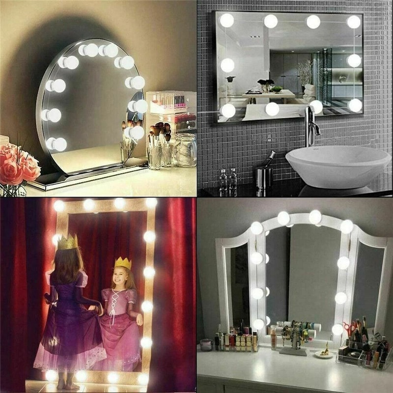 Hollywood Style Makeup Mirror Light Kit Dimmable LED Bulbs For Vanity Perfect For Beauty And Groomi 0