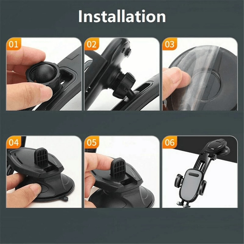 Car Windshield Mount Holder For IPhone Samsung GPS Devices 6