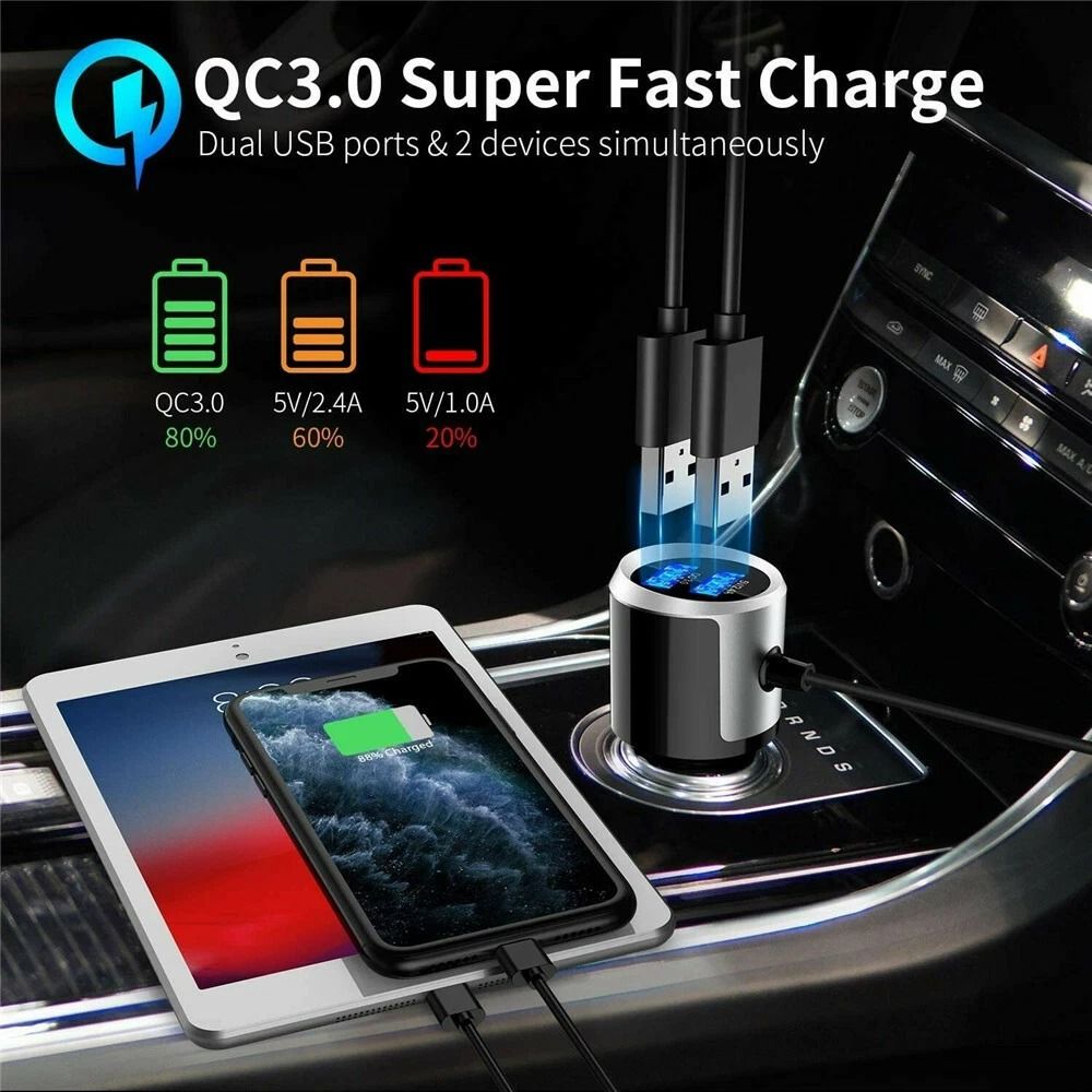 Handsfree Wireless Bluetooth FM Transmitter Car Kit With USB Charger And MP3 Player Function 8