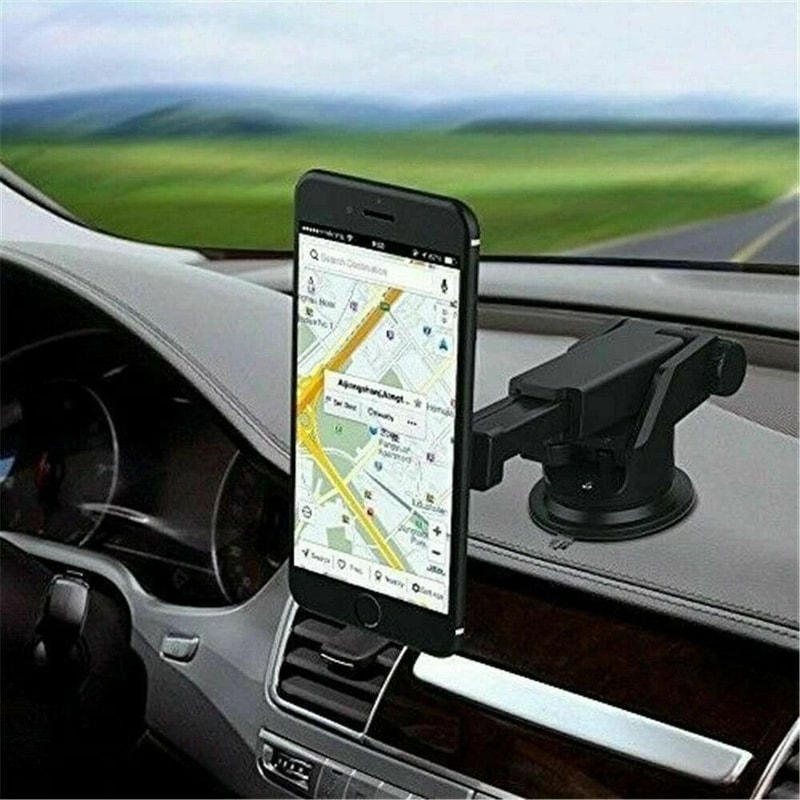 Universal Magnetic Car Mount Holder With Suction Cup For Cell Phone 4