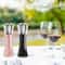 Premium Stainless Steel Salt And Pepper Grinder With Vintage Glass Bottle Adjustable Mill Shaker Fo 2