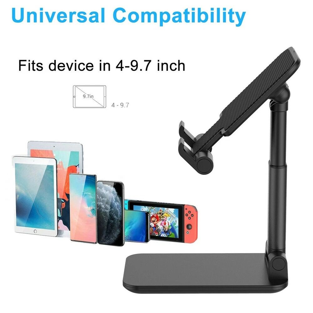 Adjustable Tablet And Phone Stand For Desk Universal Mount Holder For IPhone IPad And More 3