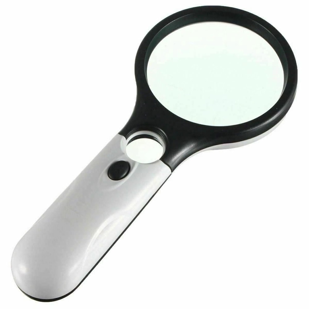 45X Handheld Magnifier With LED Light Jewelry Loupe And Reading Glass 4