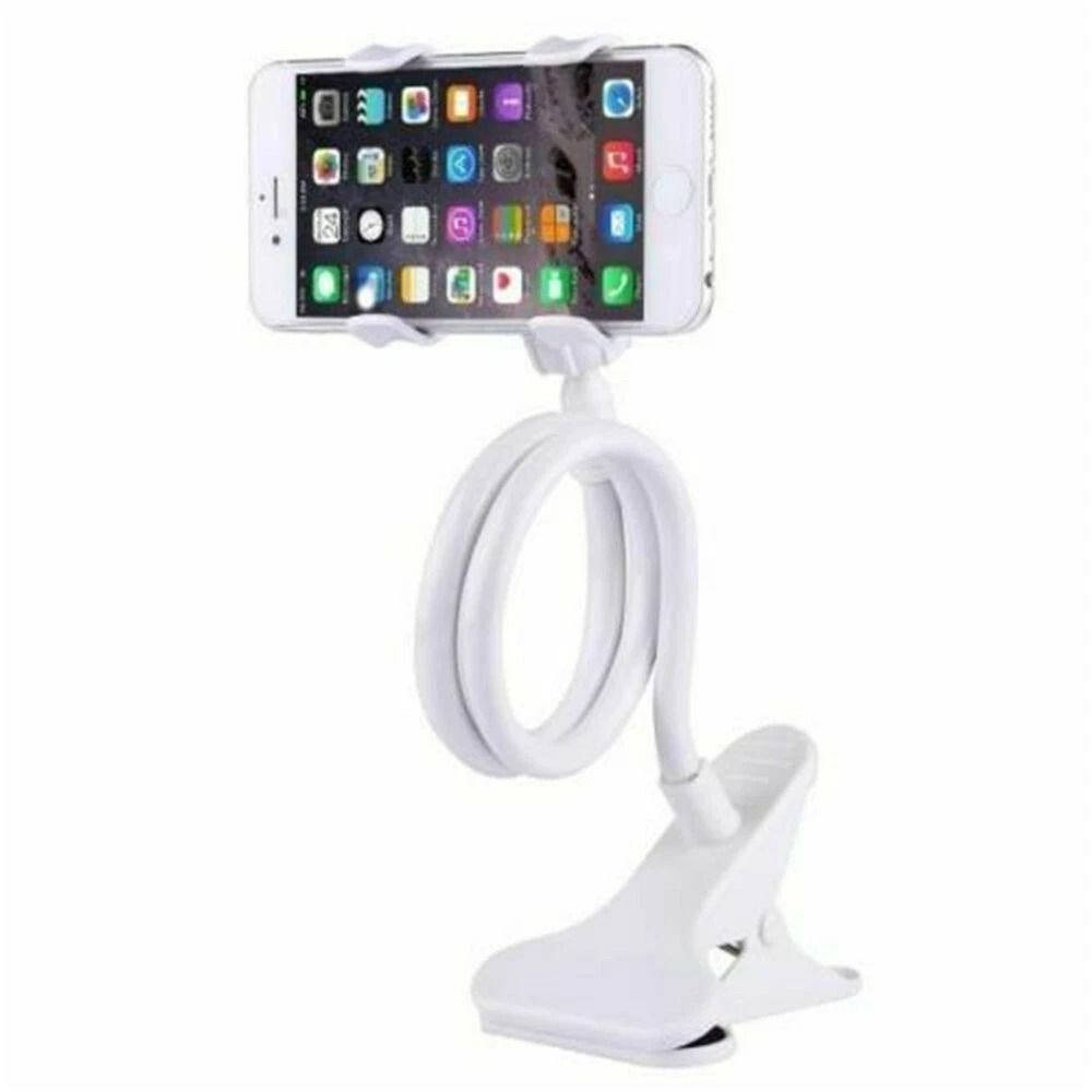 Universal Flexible Gooseneck Phone Stand Holder For Bed Desk Table Clip 9