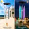 Color Changing Solar Wind Chimes With LED Lights Deep Tone Resonant Bell Tubes For Outdoor Indoor 4