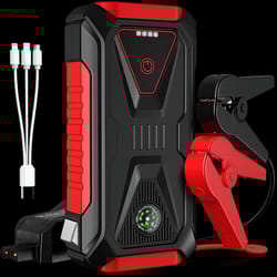 car jump starter & portable power bank highmcapacity jump starter for cars, with usb charging and led light