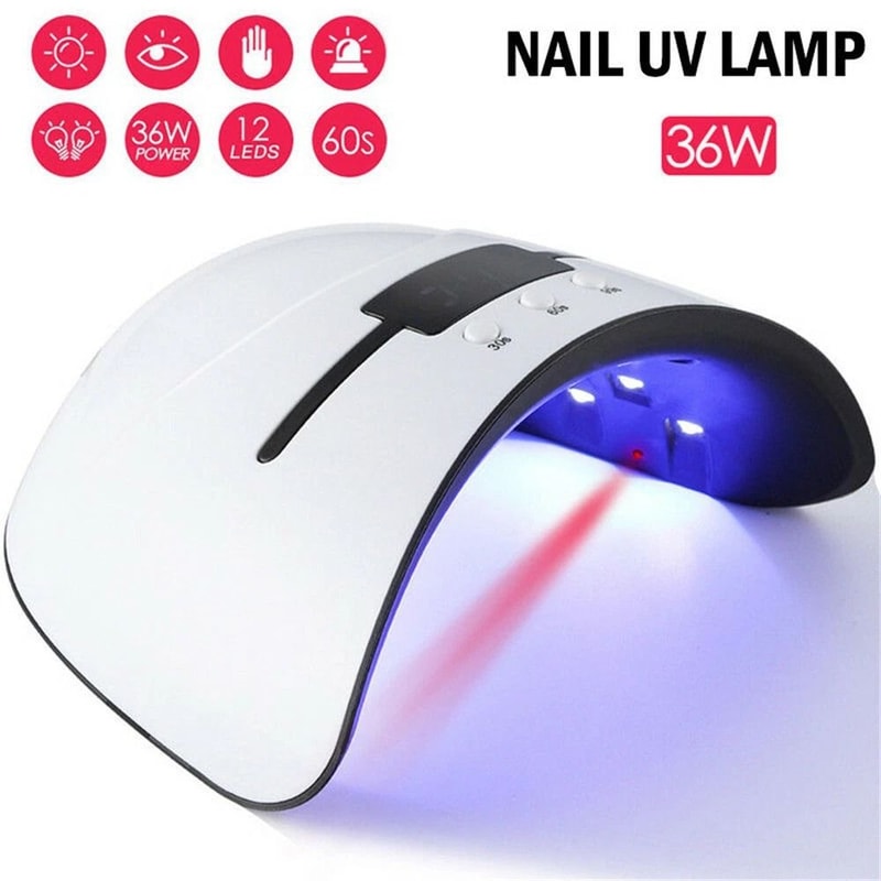 Nail Polish Dryer Pro UV LED Lamp For Acrylic Gel Curing Manicure Timer Curing Light 7