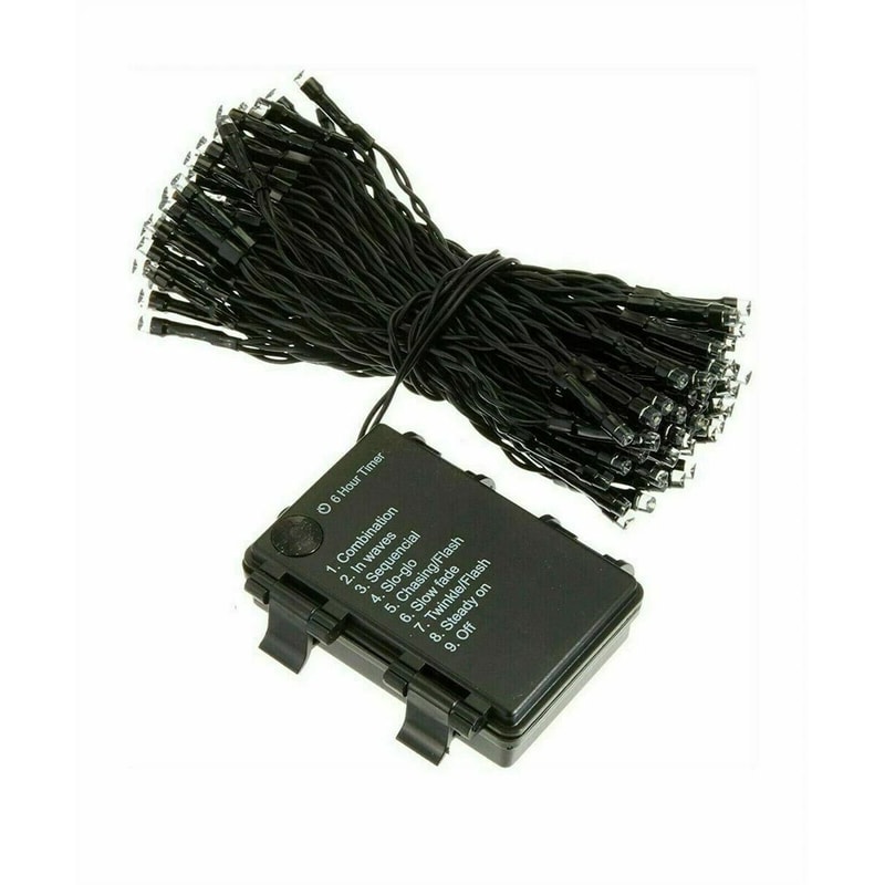 50 LED Outdoor Battery Operated Christmas String Lights Warm White For Holiday Decor 5