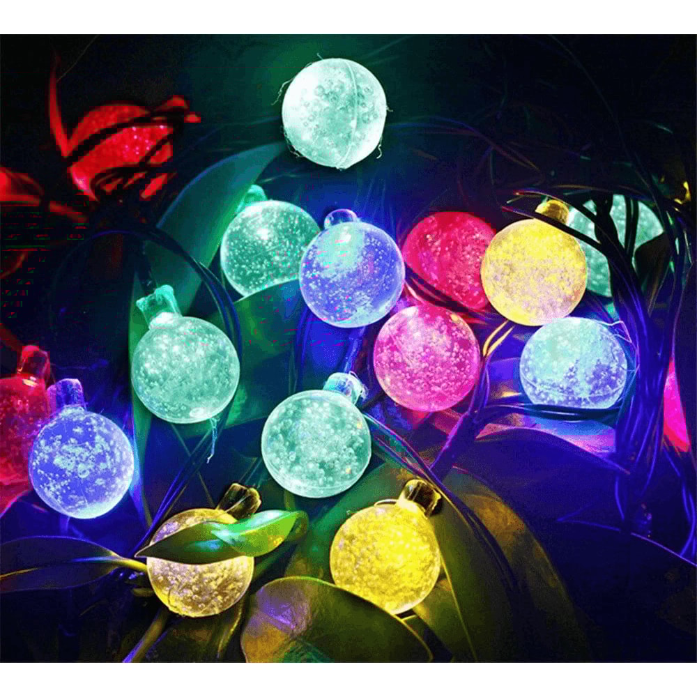 Solar LED String Lights Waterproof Warm White Ball Lights For Garden Decor 9