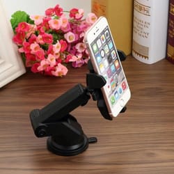 universal car windshield mount bracket for mobile phones & gps compatible with iphone and samsung