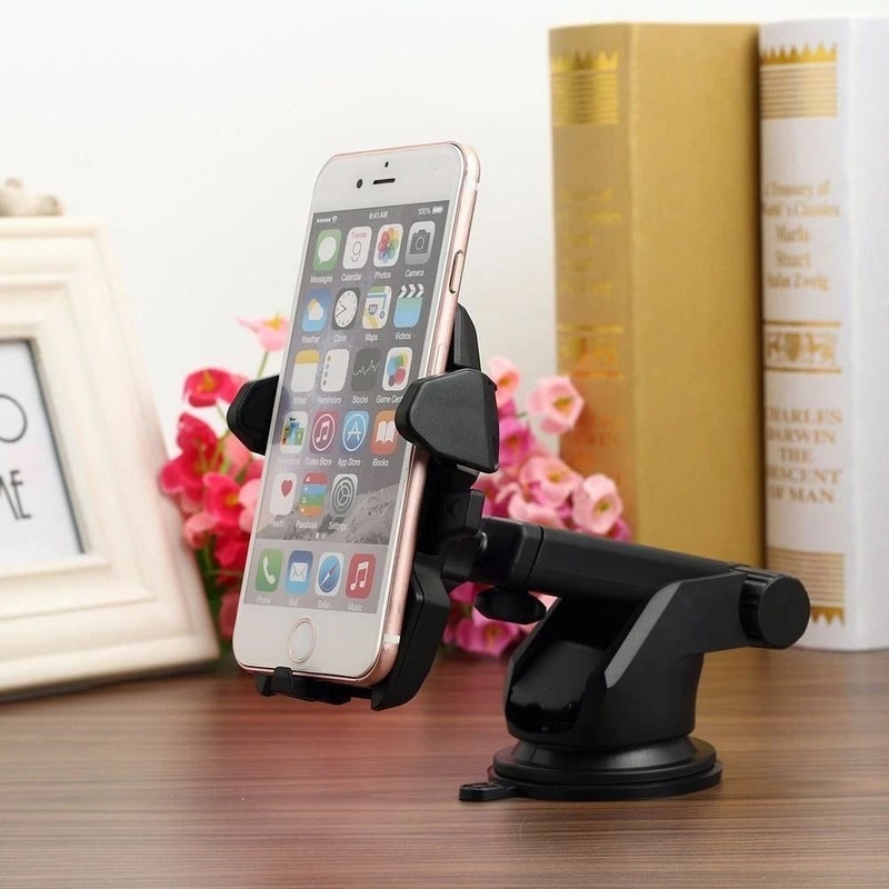 Universal Car Windshield Mount Bracket For Mobile Phones GPS Compatible With IPhone And Samsung 1