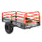 Heavy Duty Dump Trailer Tow Behind Cart Capacity Steel Construction For Tough Outdoor Tasks 11