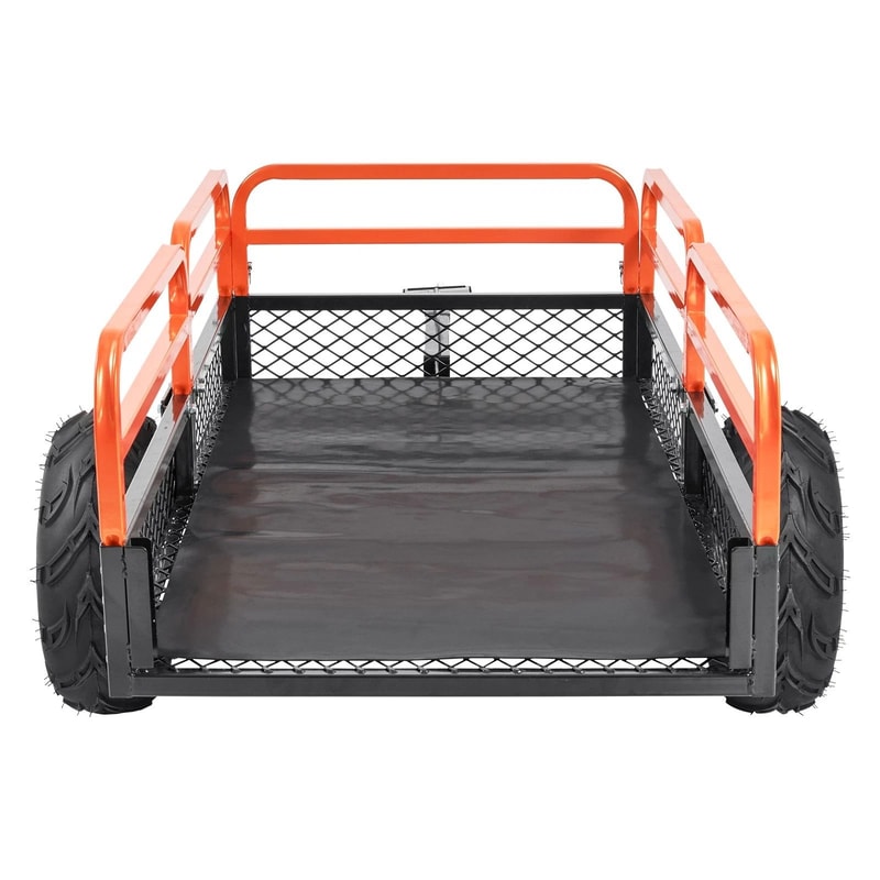 Heavy Duty Dump Trailer Tow Behind Cart Capacity Steel Construction For Tough Outdoor Tasks 2