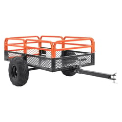 heavy duty dump trailer tow behind cart capacity, steel construction for tough outdoor tasks