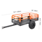 Heavy Duty Dump Trailer Tow Behind Cart Capacity Steel Construction For Tough Outdoor Tasks 4