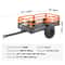 Heavy Duty Dump Trailer Tow Behind Cart Capacity Steel Construction For Tough Outdoor Tasks 5