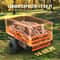 Heavy Duty Dump Trailer Tow Behind Cart Capacity Steel Construction For Tough Outdoor Tasks 8