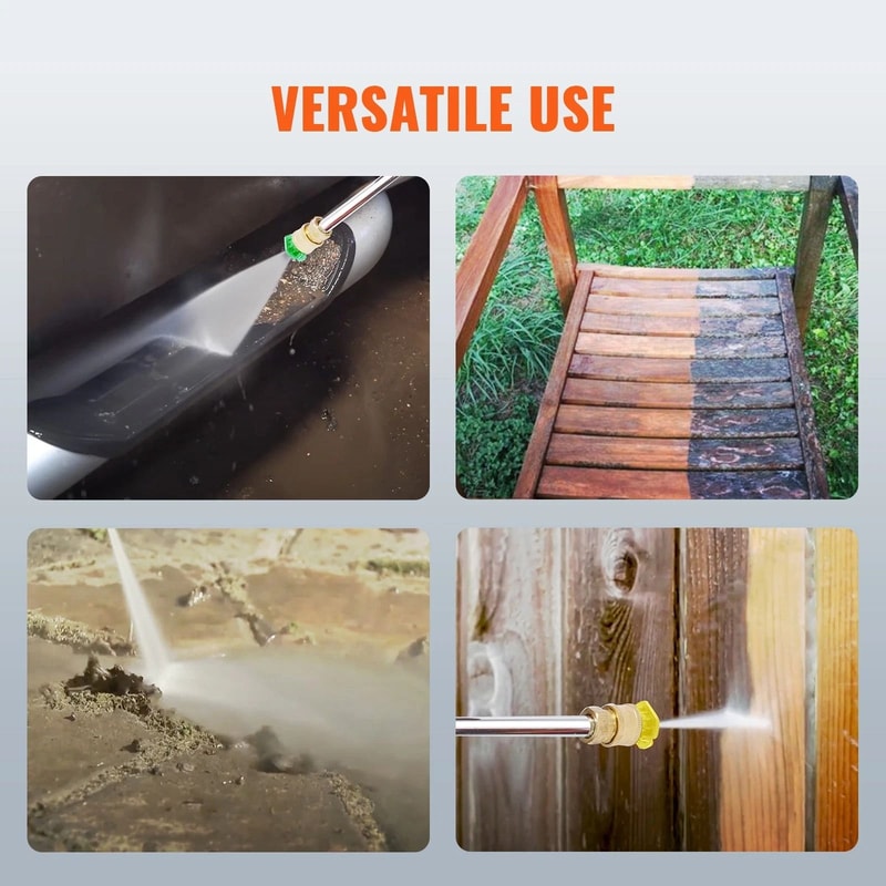 GPM Gas Pressure Washer With 5 Nozzles For Heavy Duty Outdoor Cleaning 6