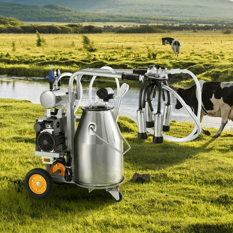 Electric Cow Milking Machine Stainless Steel Milking Equipment For Efficient Dairy Collection 0