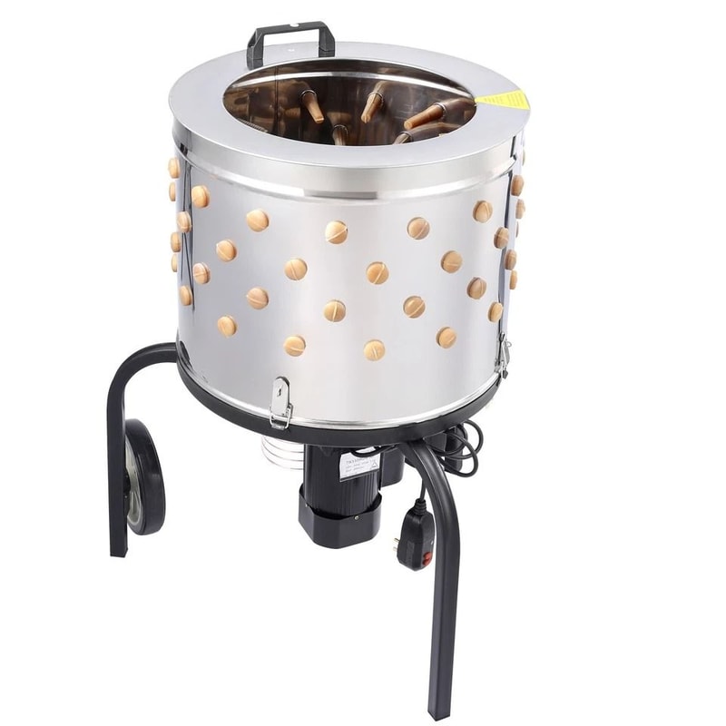 Chicken Plucker Machine Stainless Steel Drum Motor Feather Plucker For Fast Poultry Processing 1