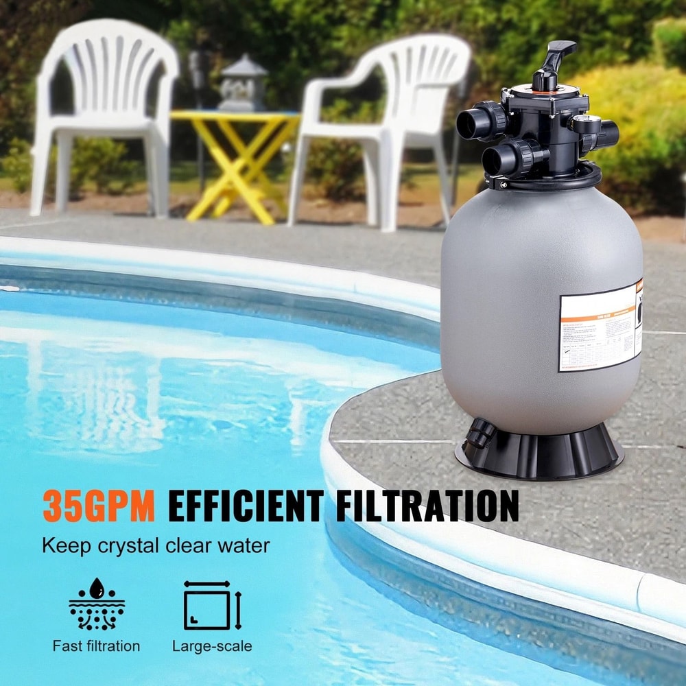 Above Ground Pool Sand Filter With 7 Way Valve For Efficient Pool Maintenance 8